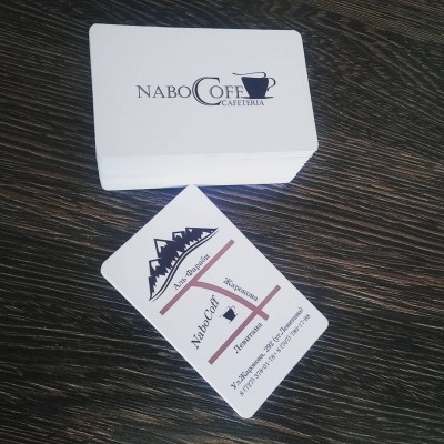 Разработка и изготовление визиток для кафе NaboCoff